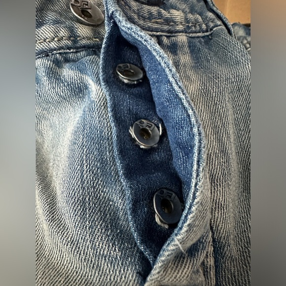 DINAMIT Rare Denim from Italy Light Wash Distressed Men’s Denim Jeans Size 40 - Picture 4 of 16